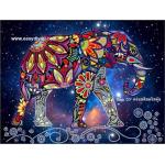 อุปกรณ์ภาพติดคริสตัลแบบใหม่ 5D รูปช้างบนแกแล็กซี่ทางช้างเผือก