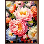 Peony blooming (พิมพ์ลาย)