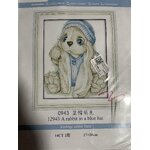 ชุดปักครอสติช ลายการ์ตูน ขนาด 17*20 ซม.ผ้าครอสติช 11 CT พิมพ์ลายบนผืนผ้า ไหมคอตตอน ผ้า+ผังลาย+เข็ม