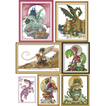 Dinosaur and dragon (ไม่พิมพ์/พิมพ์ลาย)