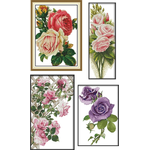 ดอกกุหลาบ Rose (ไม่พิมพ์/พิมพ์ลาย)