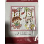 ชุดปักครอสติช ลายการ์ตูนคู่รัก ขนาด 26*27 ซม.ผ้าครอสติช 11 CT พิมพ์ลายบนผืนผ้า ไหมคอตตอน ผ้า+ผังลาย+เข็ม