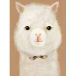 ชุดภาพติดคริสตัลกลม ลายอัลปาก้าน้อย (งานติดเต็มภาพ) ขนาด 30*40 ซม.คริสตัลกลม 9 สี อุปกรณ์ครบชุด