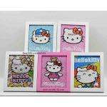 รูปการ์ตูนน่ารัก ครอสติสคริสตัลเม็ดกลมใส ติดเต็มภาพ พร้อมกรอบ