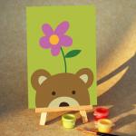 TA245 ภาพระบายสีตามตัวเลข "หมีจ๊ะเอ๋"