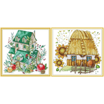 Little hut (เดี่ยว/คู่)(ไม่พิมพ์/พิมพ์ลาย)