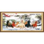 แปดอาชา ม้ามงคล Eight horse (พิมพ์ลาย)