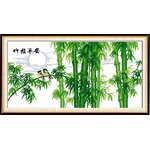 ป่าไผ่ ต้นไผ่ นก bamboo bird (ไม่พิมพ์/พิมพ์ลาย)