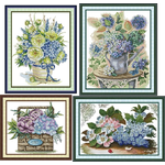 Hydrangea and lilac (ไม่พิมพ์/พิมพ์ลาย)