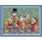 Christmas Brown Bear (ไม่พิมพ์/พิมพ์ลาย)