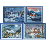 Winter snow (ไม่พิมพ์/พิมพ์ลาย)