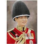 ในหลวงฉลองพระองค์เต็มยศสีแดง