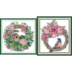 Bird wreath (ไม่พิมพ์/พิมพ์ลาย)