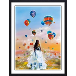 Hot air balloon girl (พิมพ์ลาย)