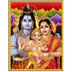 พระศิวะ พระแม่อุมาและพระพิฆเนศ