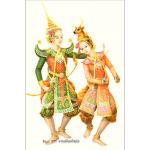 อุปกรณ์งานฝีมือดีไอวายครอสติสคริสตัลรูปคู่พระนางรำไทย สั่งทำพิเศษ