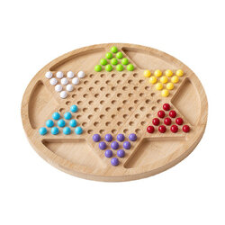 หมากฮอสจีนไม้ Chinese Checkers (ไม้ไผ่+อะคริลิค)
