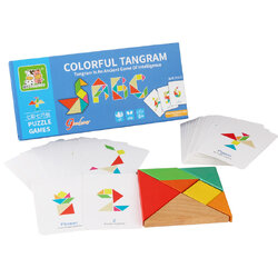 แทนแกรมไม้ Colorful Tangram