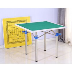 โต๊ะไพ่นกกระจอก(ขอบPVC/ขาสแตนเลส)