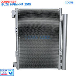 แผงแอร์ อีซูซุ เดก้า NPR / NKR ปี 2010 CD0118 ท่อน้ำยาแปะข้าง หนา 16มม ท่อน้ำยา 56แถว ระบายดี Condenser for isuzu deca npr เอ็นพีอาร์ คอยล์ร้อน คอนเดนเซอร์ รังผึ้งแอร์ แผงรังผึ้ง