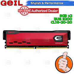 [CoolBlasterThai] GEIL ORION Racing Red 16GB (8GBx2) DDR4-3200 CL16-20-20 (LT-Warranty)