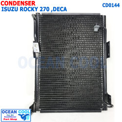 แผงแอร์ อีซูซุ ร็อกกี้ 270 , เดก้า ไดเออร์ เกลียว KK134a กลางแปะ R12 CD0144 Condenser For isuzu Rocky 270 , Deca รังผึ้งแอร์ แผงรังผึ้ง แผงคอยล์ร้อน
