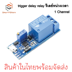 trigger delay relay รีเลย์หน่วงเวลา Delay Relay Timer 5-30V หน่วงเวลาสูงสุด 24วินาที 1 Channel
