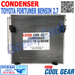 แผงแอร์ ฟอร์จูนเนอร์ 2004 - 2014 เบนซิน 2.7 CD0051 COOL GEAR รหัส DI447770-52004W CONDENSER TOYOTA FORTURNER BENSIN รังผึ้งแอร์ แผงรังผึ้ง แผงคอยล์ร้อน คอนเดนเซอร์ โตโยต้า ฟอจูนเนอร์ พ.ศ. 2547 ถึง 2557 denso อะไหล่ แอร์ รถยนต์ 2548 2549 2550 2551 2552 255