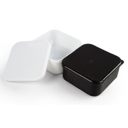 โถหมากล้อมพลาสติกขาวดำ (2ใบ)