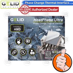 [CoolBlasterThai] GELID Heat Phase Ultra for AMD 40x40 mm. CPU (Phase change thermal interface)
