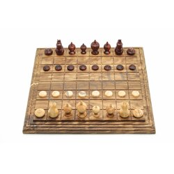 ชุดหมากรุกไทยไม้พฤกษ์(ตัวไม้รุ่นปกติ ชุดใหญ่)