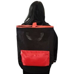 กระเป๋าหมากล้อมใบใหญ่(ดำ/แดง) สำหรับใส่กระดาน+เม็ด