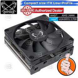 [CoolBlasterThai] SCYTHE SHURIKEN 3 Black Low-Profile CPU Cooler with 4 Heatpipes (AM5/LGA1851 Ready)