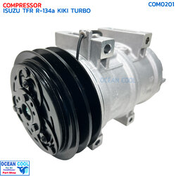 คอมแอร์ อีซูซุ ทีเอฟอาร์ ,ดราก้อนอาย แอร์กีกิ เทอร์โบ R-134a COM0201 COMPRESSOR ISUZU TFR R134a KIKI TURBO คอมเพลสเซอร์ Zexel เซกเซล