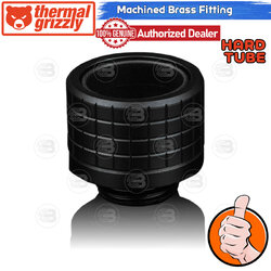 [CoolBlasterThai] Thermal Grizzly DeltaMate Fitting HT16 For Hard Tubes Black Machined Brass