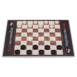 ชุดหมากฮอสมาตรฐาน (กระดานพลาสวูด+ตัวพลาสติกABS size L-24ตัว+ถุงผ้า)