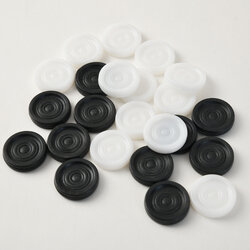 ตัวหมากฮอสพลาสติกPP (30ตัว)