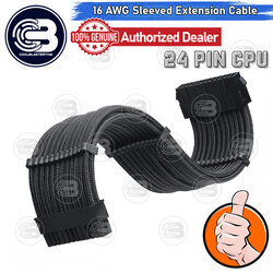 [CoolBlasterThai] 24-Pin ATX 16 AWG SLEEVED EXTENSION CABLE BLACK