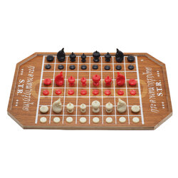 ชุดหมากรุกไทย(กระดานไม้อัดSTR+ตัวพลาสติกbermuda)