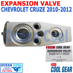 วาล์ว ครูส 2010 - 2012 EV0025 COOL GEAR รหัส DI261411-0020 Expansion Valve CHEVROLET CRUZE เชฟโรเลต ครูซ พ.ศ. 2553 ถึง 2555 วาวล์ บล็อค อะไหล่ แอร์ รถยนต์