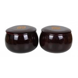 โถหมากล้อมไม้bamboo(สีไม้จันทร์แดง)