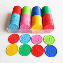 เหรียญชิปพลาสติก Mahjong/Poker Plastic Chip Coin