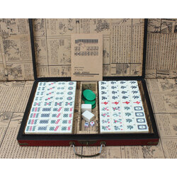 ชุดไพ่นกกระจอกกล่องหนัง