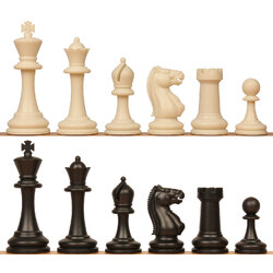 3 3/4" Master Series Triple Weighted Plastic Chess Pieces ตัวหมากรุกสากลมาสเตอร์