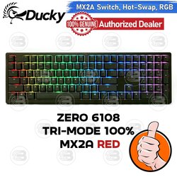 [CoolBlasterThai] Ducky ZERO 6108 Tri-Mode Connectivity RED MX2A Switch 100% TH/EN