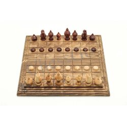 ชุดหมากรุกไทยไม้พฤกษ์(ตัวไม้รุ่นขุนศึก ชุดใหญ่)