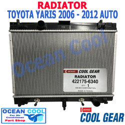 หม้อน้ำ โตโยต้า ยาริส , วีออส ปี 2006 - 2013 พ.ศ 2549-2556 เกียร์ ออโต้ RD0010 Cool Gear รหัส 422175-6340 Radiator TOYOTA YARIS , VIOS 06 - 13 AUTO อะไหล่ รถยนต์