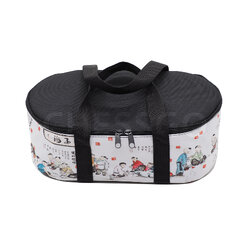 กระเป๋าหมากล้อมลายจีน(ขาว)