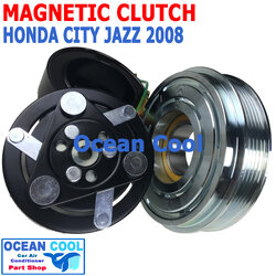 คลัชคอมแอร์ ฮอนด้า ซิตี้ แจ๊ส 2008 - 2013 MGC0052 Magnetic Clutch honda city jazz ชุดหน้าคลัชคอมแอร์ อะไหล่ แอร์ รถยนต์ ลูกปืนมู่เล่ NSK แท้