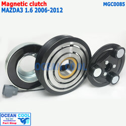 คลัชคอมแอร์ มาสด้า3 2006 - 2012 เครื่อง 1.6 ลูกปืน NSK แท้ MGC0085 Compressor Clutch For MAZDA3 หน้าคลัชคอมแอร์ มู่เล่คลัช มาสด้า 3